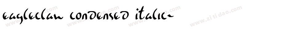 Eagleclaw Condensed Italic字体转换
